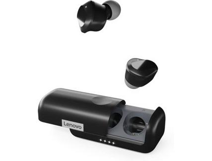 Auriculares Bluetooth True Wireless LENOVO (In Ear – Microfone – Preto)