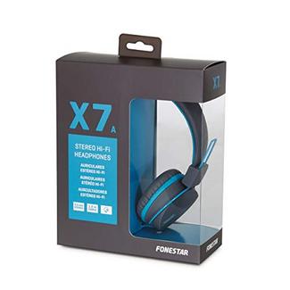 Auscultadores Com fio FONESTAR X7-A (On Ear – Azul)