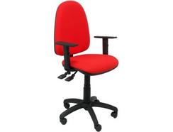 Cadeira de Escritório Operativa PIQUERAS Y CRESPO Tribaldos Vermelho (braços reguláveis – Tecido)