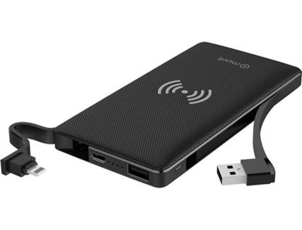 Powerbank MUVIT 10000MAH (10.000 mAh – 2 USB – Tecnologia Qi – MicroUSB – Preto)