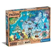 Puzzle Disney Maps Frozen 1000 Peças