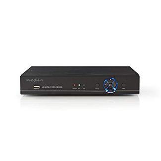 Nedis Gravador de Segurança CCTV | 4 canais | Full HD | Disco rígido de 1 TB incluido