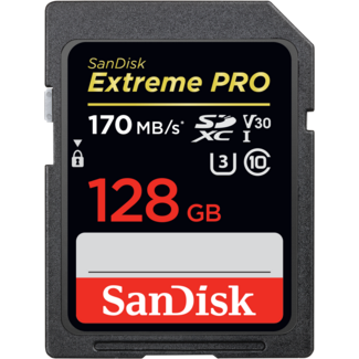 Cartão de Memória SDXC SANDISK Extreme Pro (128 GB – 170 MB/s – Class10)