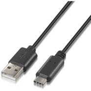 Cabo USB 2.0 3A Nanocable Tipo USB-C/M-A/M 1 M Preto