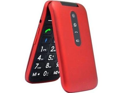Telemóvel TELEFUNKEN TM360 COSI (2.8” – 3G – Vermelho)