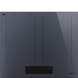 Placa de Indução Smeg Linea SIM1644DG Neptune Grey MultiZona de 4 Zonas e de 60 cm – Cinzento
