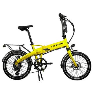 Littium – Bicicleta Elétrica Dobrável Ibiza Rainbow – Yellow Stone Tamanho único