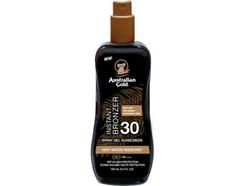 Protetor Solar AUSTRALIAN GOLD Instant Bronzer Spray Gel SPF 30 (100 ml)