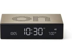 Relógio Despertador LEXON Flip Premium (Digital – Dourado)