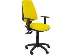 Cadeira de Escritório Operativa PIQUERAS Y CRESPO Elche S Amarelo (Braços reguláveis – Pele sintética)