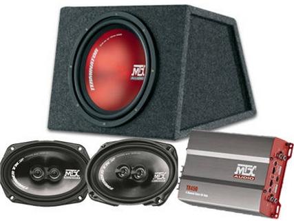 Pack MTX Bass Coluna + Subwoofer + Amplificador