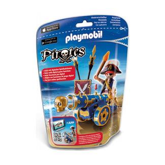 Playmobil Pirates: Canhão Interativo Azul com Pirata