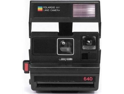 Máquina Fotográfica Instantânea POLAROID 600 Camera Square (Preto – 89 x 108 mm)