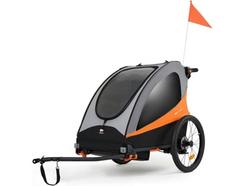 Reboque para Bicicleta/Carrinho de Bebé KINDERKRAFT Nava (3 em 1 – Laranja)