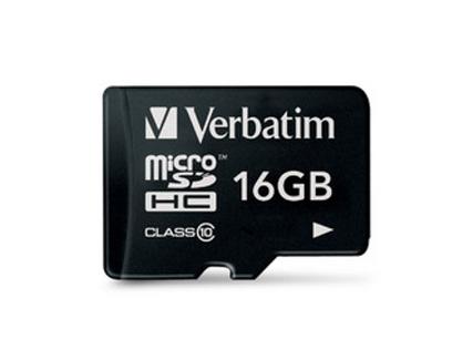 Verbatim MicroSDHC 16GB Classe 10 com Adaptador