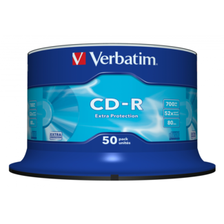 1×50 Verbatim Data Life CD-R 80 52x Speed, ExtraProtection