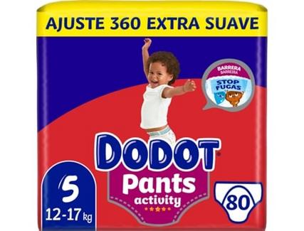 Fraldas DODOT Pants Activity Extra T5 80  (2×38)