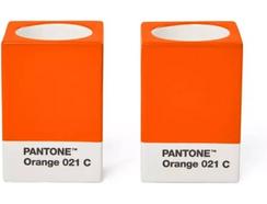Suporte Velas BEBLAU Copenhagen Design Pantone 021 C (8 x 5.5 x 5.5 cm – Orange)