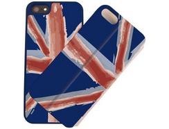 Capa I-PAINT Double UK iPhone 5, 5s, SE Azul