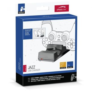 JAZZ USB CHARGER BLACK PS4