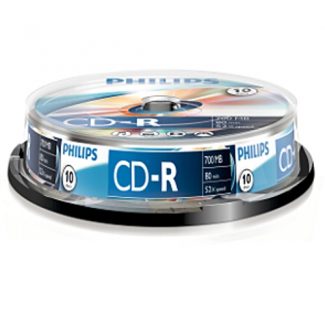 CD-R 700 MB/80 min., 52 x 10uni
