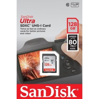 SanDisk Ultra 128 GB – Class 10 – SDXC UHS-I