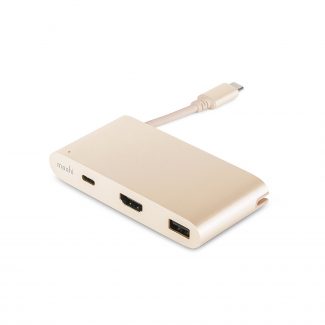 Adaptador Multiport Moshi USB-C/HDMI – Dourado