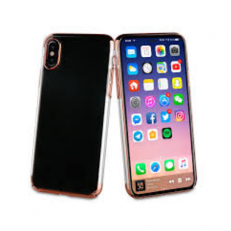 Muvit Coque Crystal Edition Or Rose para Apple Iphone X