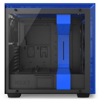 Caixa E-ATX NZXT H700i Preto / Azul Vidro Temperado