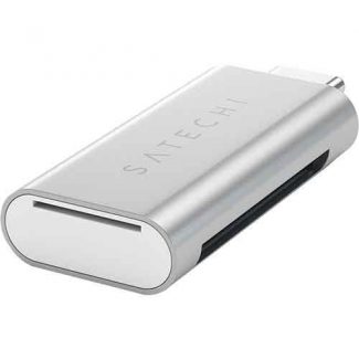 Leitor Cartões Satechi Aluminum USB-C micro SD – Silver