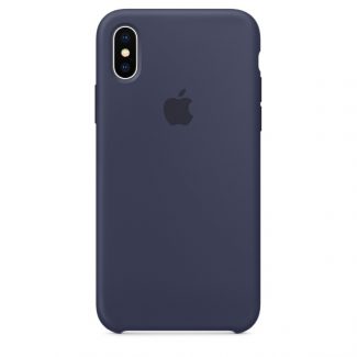 Apple Capa em Silicone iPhone X Midnight Blue