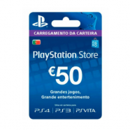 Cartão Playstation Store Carregamento Carteira 50€