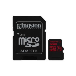 Kingston Canvas React U3 UHS-I microSDHC V30 A1 32GB + Adaptador SD