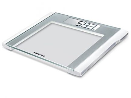 Soehnle Style Sense Comfort Electronic Bathroom Scale - 200 Scale, Silver/White
