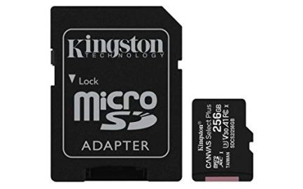 Kingston 256GB Micro SD Canvas Select Plus Class10 UHS-I + Adaptador - SDCS2/256GBSP